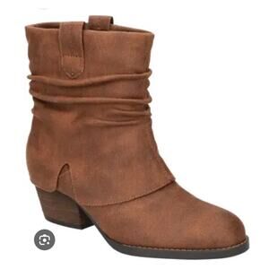 New Bella Vita Twyla Bootie Brown Western Boot 8.5M